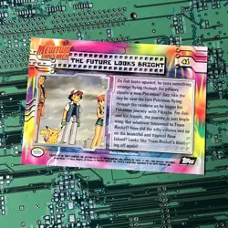 The Future Looks Bright 41 Topps Pokemon Mew Mewtwo Strikes Back Card Black Logo - Image 5