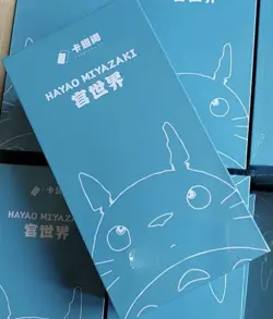 Hayao Miyazaki Collectible Card CCG Anime Studio Ghibli 11 Pack Box Art Blue - Image 1