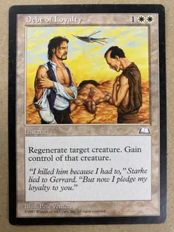 MTG 1x Debt of Loyalty Weatherlight Legacy Magic the Gathering Card x1 MP - Image 1