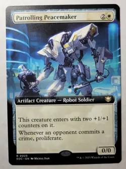 Patrolling Peacemaker -Extended Art- Edge Of Eternities EOC Commander mtg NM/M - Image 1