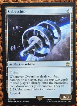 ✨Cybership✨ MTG | Universes Beyond: Doctor Who | NM/M | R 0177 - Image 1