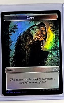 2024 MTG Magic The Gathering DSK Duskmourn Foil #15/1 Treasure Copy Token - Image 2