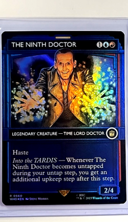 2023 MTG Magic The Gathering WHO Doctor Who Showcase Foil #560 The Ninth Doctor - Image 1