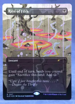 Rain of Filth (Rainbow FOIL) MTG Secret Lair Drop Prismatic Nightmares SLD - NM - Image 2