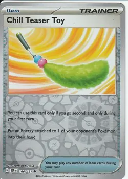 POKEMON - CHILL TEASER TOY - 166/191 - REVERSE HOLO - SURGING SPARKS - Image 1
