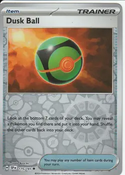 POKEMON - DUSK BALL - 175/191 - REVERSE HOLO - SURGING SPARKS - Image 1