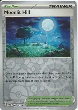 POKEMON - MOONLIT HILL - 081/091 - REVERSE HOLO - PALDEAN FATES - Image 1
