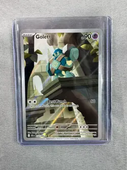 Golett 122/086 English Pokemon TCG Black Bolt Illustration Rare MINT PACK FRESH - Image 1