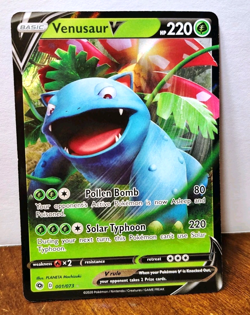 POKEMON VENUSAUR V 001/073 ULTRA RARE CHAMPIONS PATH NM NEAR MINT - Image 1