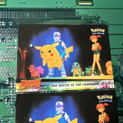 The Battle of the Champions 25 Topps Pokemon Mewtwo Strikes Back Black Logo 2 - Image 2