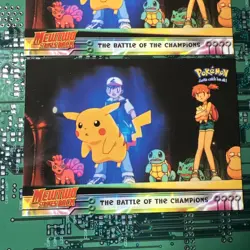 The Battle of the Champions 25 Topps Pokemon Mewtwo Strikes Back Black Logo 2 - Image 3