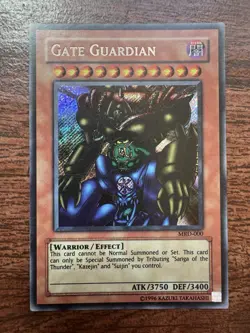 Yugioh Gate Guardian MRD-000 Secret Rare Holo NM - Image 1