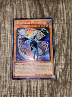 Yugioh Dracotail Faimena Collector's Rare (CR) JUSH-EN002 1st Edition Near Mint - Image 2