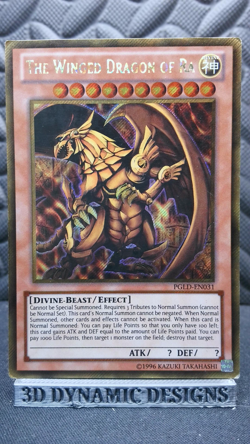| Yugioh The Winged Dragon of Ra PGLD-EN031 Secret Rare Premium Gold PL 🔥 | - Image 1