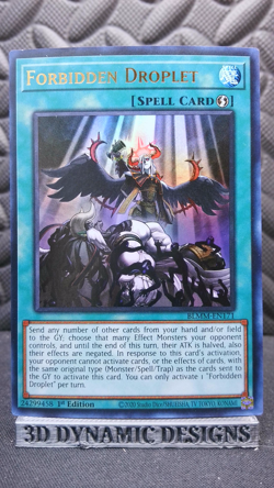 | Yugioh Forbidden Droplet BLMM-EN171 1st Edition Ultra Rare NM/LP 🔥 | - Image 1