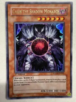 Caius the Shadow Monarch SDDE-EN001 Ultra Rare 1st Ed MP Yugioh - Image 1