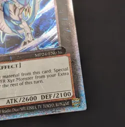 Bahamut Shark -MP24-EN036- Yugioh 1st Ed - Quarter Century -MISPRINT DOT- NM - B - Image 2
