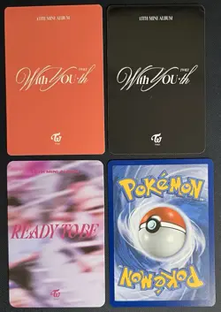 TWICE Chaeyoung Photocard Bundle With You-th, Ready To Be + Custom Pokemon Card - Image 2