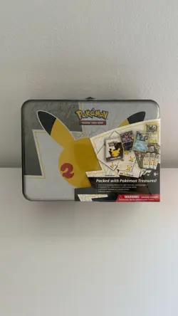 Pokemon Celebrations 25th Anniversary Collector's Chest Lunch Box Tin - Image 1