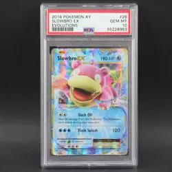 PSA 10 Slowbro 26 EX Holo 2016 Pokemon XY Evolutions Graded Card TAG CGC - Image 1