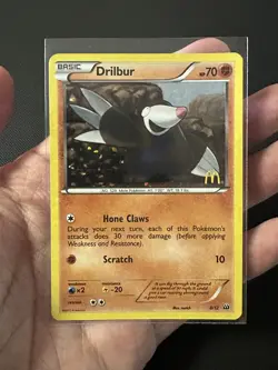 Pokemon TCG 2012 McDonald’s Promo - Drilbur #8/12 - Stamped Holo Card MINTY - Image 2