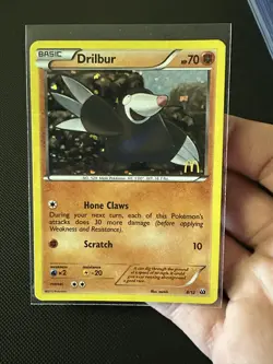 Pokemon TCG 2012 McDonald’s Promo - Drilbur #8/12 - Stamped Holo Card MINTY - Image 4
