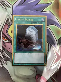 PGL2-EN051 Foolish Burial Gold Rare 1st Edition NM Yugioh Card - Image 1