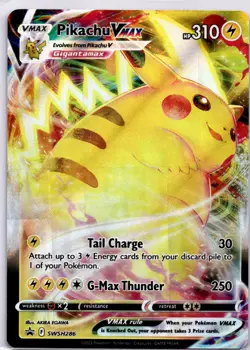 Pikachu VMAX Promo SWSH: Sword & Shield Promo Cards SWSH286 Holo Lightning NM - Image 1