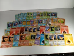 Pokemon Japanese Base Set Vintage Common and Uncommon 50 Card Lot LP-DMG (1) - Image 1