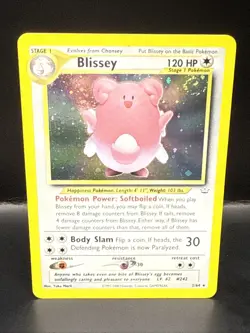 Pokemon Blissey 2/64 Neo Revelation Holo Pokemon Card Swirl - Image 2