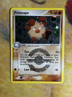 Primeape 28/112 EX FireRed & LeafGreen Reverse Holo Rare Stamp Pokemon Card 2004 - Image 2