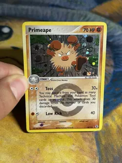Primeape 28/112 EX FireRed & LeafGreen Reverse Holo Rare Stamp Pokemon Card 2004 - Image 3