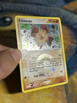 Primeape 28/112 EX FireRed & LeafGreen Reverse Holo Rare Stamp Pokemon Card 2004 - Image 4