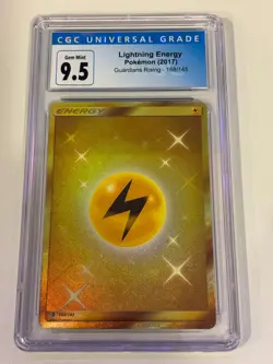 2017 POKEMON LIGHTNING ENERGY FA GUARDIANS RISING SECRET RARE 168/145 CGC 9.5 - Image 1