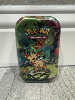 Pokemon TCG Scarlet & Violet Prismatic Evolutions Mini Tin | Leafeon - Image 1