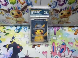 Pikachu with Grey Felt Hat Van Gogh Promo SVP 085 Pokemon ACE 10 PERFECT GRADES - Image 1