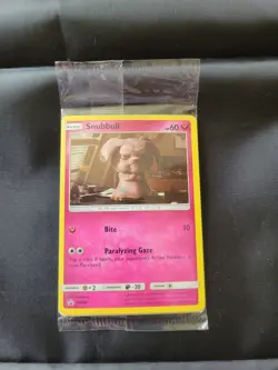 Sealed Snubbull SM200 Detective Pikachu Movie Black Star Promo Holo Pokemon TCG - Image 1