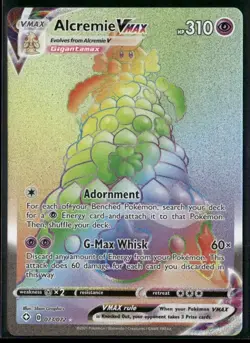 Alcremie VMAX 73/72 Rainbow Rare Shining Fates Pokemon TCG NM - Image 1
