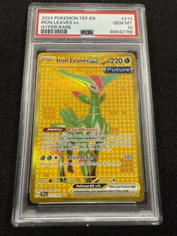 Pokemon Iron Leaves ex Hyper Rare 213/162 from Temporal Forces in a PSA 10 ! - Image 1