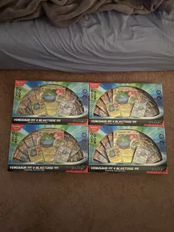 Pokemon TGC: Venusaur Ex and Blastoise Ex Premium Collection GameStop (LOT OF 4) - Image 1