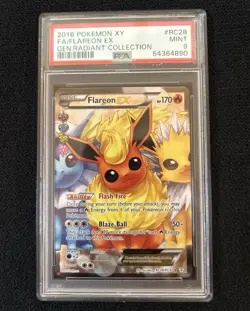 PSA 9 - Flareon EX RC28/RC32 XY Generations Radiant Collection - Pokemon - Image 1