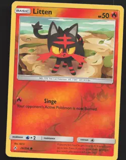 Litten (26) 26/214 Reverse Holo Pokemon SM - Unbroken Bonds Near Mint or Better - Image 1