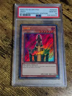 Yugioh Jinzo PSV-EN000 Secret Rare 25th Anniversary PSA 10 GEM MINT - Image 1