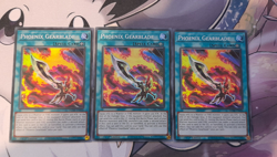 3 x YuGiOh Phoenix Gearblade MZMI-EN036 Super Rare 1st Edition Playset - Image 1