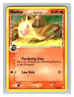 Mankey (Delta Species) #70/110 Holon Phantoms Pokemon Trading Card TCG 2006 - Image 1