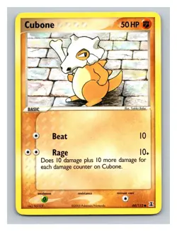 Cubone #60/113 Delta Species Pokemon Trading Card TCG Nintendo 2005 - Image 1