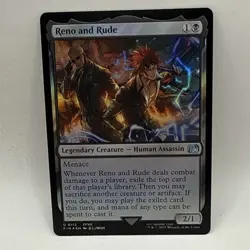 Reno and Rude 0113 MTG Final Fantasy Uncommon Card Foil Magic The Gathering Card - Image 1
