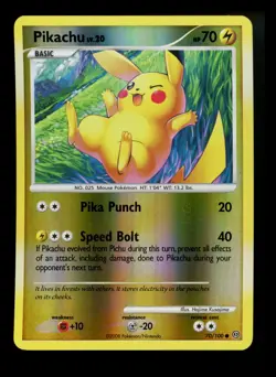 #2 Pikachu 70/100 Stormfront 2008 Reverse Holo Pokemon Card TCG - Image 1