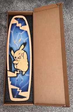 Pokemon Center Bear Walker Pikachu Skateboard Deck & PSA10 Pikachu Card 091/250 - Image 2