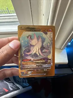 Galarian Articuno V Metal Gold Foil Pokemon Card Fan Art Card HP210 - Image 1